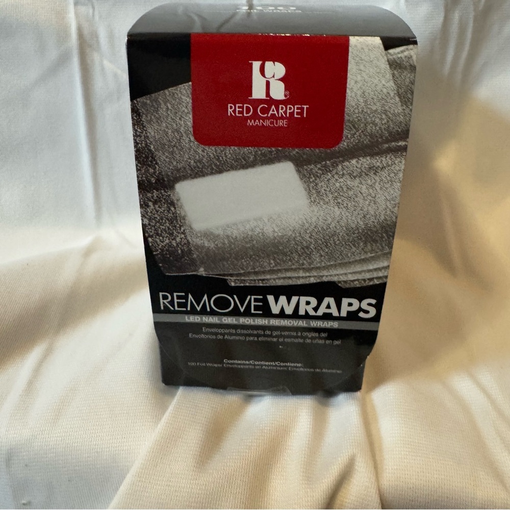 Red Carpet Manicure 100 Count Foil Remove Wraps. Gel Polish Removal Wraps
